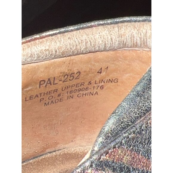 Alegria Paloma Metallic Leather Striped Mary Jane Shoes Size 10.5-11 - Picture 6 of 8